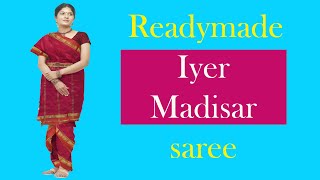 Readymade madisar saree 9840409848 iyer madisar  iyengar madisarPanchakacham nanganallur [upl. by Bertrando368]