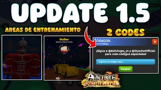 UPDATE 15 ANIME SIMULATOR CODES ROBLOX NUEVAS AURAS [upl. by Swetiana536]