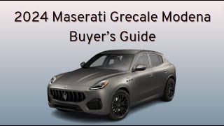 2024 Maserati Grecale Modena Buyer’s Guide [upl. by Gardner]