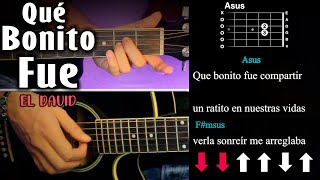 Qué Bonito Fue El David GUITARRA TUTORIAL [upl. by Aric]