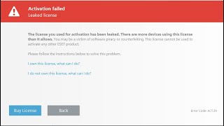 ESET INTERNET SECURITY Activation Failed Leaked License Bangla [upl. by Minsat]