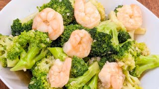 Shrimp And Broccoli Stir Fry  Low Carb Recipe  Garnelen Mit Brokkoli  Easy Chinese Recipes [upl. by Oiramed]