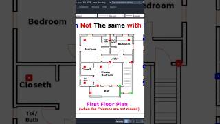 Column positions alignment autocad 2025 [upl. by Perry]