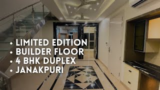 4 Bhk DUPLEX Builder Floor in Janakpuri West Delhi 150 Sqyd [upl. by Arata]