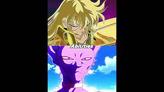 Virgo Shaka Saint Seiya vs Beerus Dragon Ball Super [upl. by Manbahs]