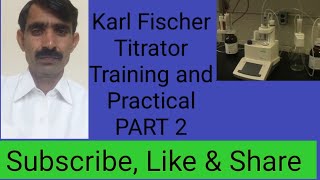 Karl Fischer Titrator Training practical v20 Mettler Toledo why DST is used for Standardization [upl. by Osrock538]