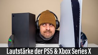 Lautstärke der Lüfter  DiscLaufwerke der PS5 und Xbox Series X im Vergleich 4K60p [upl. by Harelda]