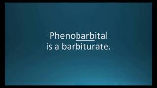 How to pronounce phenobarbital Luminal Memorizing Pharmacology Flashcard [upl. by Aed]