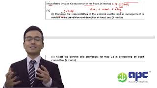 ACCA Advanced Audit amp Assurance ISA 402 Fraud Audit Committee Exam Techniques applied to Mac Co [upl. by Adolphus]