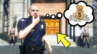 Can COPS Rob BANKS in GTA 5 [upl. by Norehs]