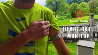 COROS HEART RATE MONITOR unalternativa alle fasce toraciche [upl. by Ackerman]