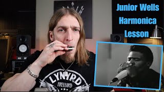 Junior Wells  Blues Harmonica Lesson Hoodoo Man Blues [upl. by Cirnek]