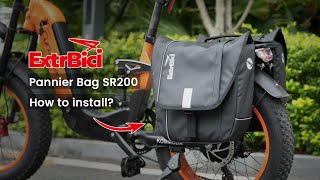 Extrbici TV  How to Install the Pannier Bag SR200 [upl. by Ariaek588]