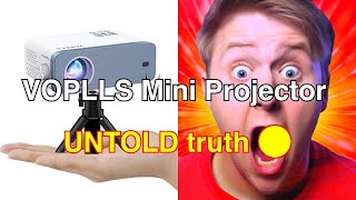 Mini projector voplls 1080p full hd supported video projector review [upl. by Atcliffe]