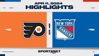 NHL Highlights  Flyers vs Rangers  April 11 2024 [upl. by Leverick]