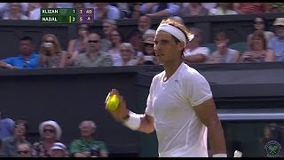 2014 Day 2 Highlights Rafael Nadal vs Martin Klizan First Round [upl. by Mair]