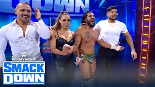 Elektra Lopez returns to help Santos Escobar vs LWO’s Carlito on SmackDown  WWE on FOX [upl. by Dermott]