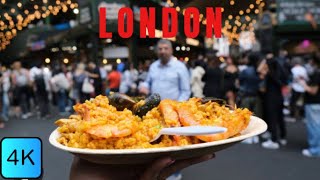 Londons Borough Market Food Tour  HDR 4K 🇬🇧 [upl. by Sparke912]