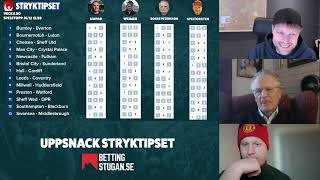 Uppsnack Stryktipset Lördag 1612 🔥 » Tips amp Förslag Weimer Bosse Petersson amp SpelTorsten [upl. by Godfrey]