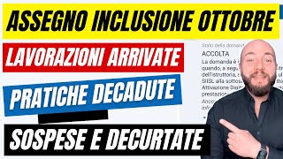 ASSEGNO DI INCLUSIONE OTTOBRE 2024 lavorazioni iniziate [upl. by Etem]