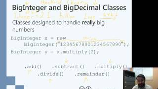 The BigInteger and BigDecimal Java Classes [upl. by Aicnelev]