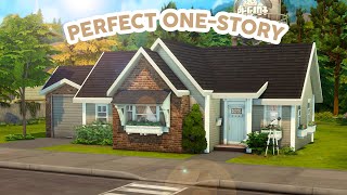 Perfect 1Story Home  The Sims 4 Speed Build [upl. by Lot]