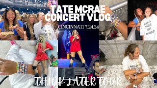 TATE MCRAE CONCERT VLOG  Cincinnati 72424 [upl. by Anad]