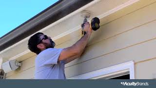 How to Install an Ultra Thin LED Downlight Outdoors  1000Bulbs [upl. by Tebasile49]