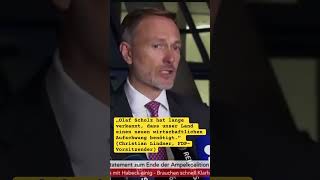 Christian Lindner Der Bundeskanzler hat nicht die Kraft Deutschland voranzubringen scholz fdp [upl. by Mosera392]