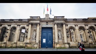 À Bordeaux la fierté des tailleurs de pierre qui ont rénové la porte de lHôtel de ville [upl. by Cavan533]