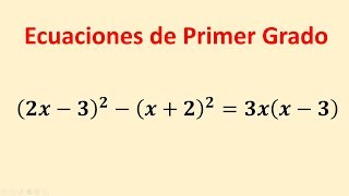 Ecuaciones de primer grado con parentesis al cuadrado [upl. by Ejrog]