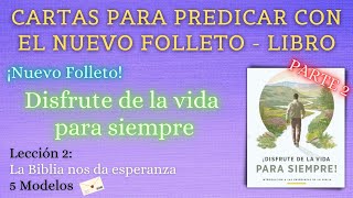 MODELOS DE CARTAS PARA PREDICAR CON EL NUEVO FOLLETO  LIBRO ✍📧📞 LECCION 2  PARTE 2 [upl. by Sigfried470]