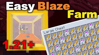 Easiest BlazeXP Farm In Minecraft 121  Tutorial 14  Seus Gamer [upl. by Critchfield]