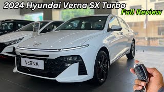 New Hyundai Verna SX Turbo Full Detailed Review ✅ Price amp Features ❤️ Better Than City amp Virtus [upl. by Toolis]