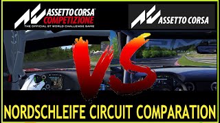 ASSETTO CORSA 1 VS ASSETTO CORSA COMPETIZIONE  NORDSCHLEIFE CIRCUIT [upl. by Sivram647]