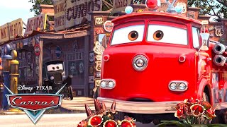 Os Melhores Momentos de Ruivo  O Caminhão de Bombeiro  Pixar Carros [upl. by Ellersick]