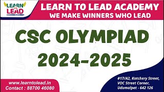 CSC OLYMPIAD 202425  Exam Dates  Class 3  12 Complete Details cscolympiad olympiads [upl. by Kawai]