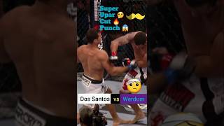 Powar punch dos santos vs werdum highlights ufc shorts😱🔥 [upl. by Devaj826]