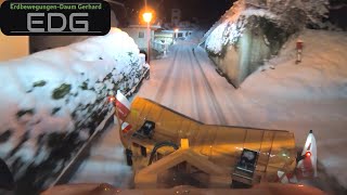 ❄️Winterdienst mit dem Unimog U430 bei feinstem Powder❄️Schnee winter snow [upl. by Ennagem908]