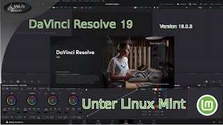 DaVinciResolve 19 0 3 unter Linux Mint [upl. by Nah]