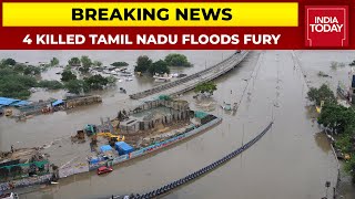 Chennai Flood Fury 4 People Killed 16 Cattles Dead  Breaking News [upl. by Siradal]