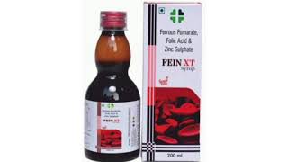 FEIN XT Syrup Ferrous Fumarate Folic Acid amp Zinc Sulphate Syrup [upl. by Cavill]