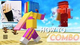 HOW TO COMBO in Minecraft 189 PVP  Combo locking Tutorial [upl. by Etirugram]