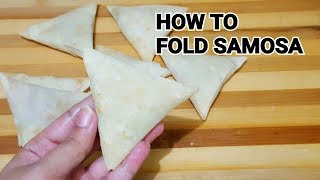 How to Fold Samosa Perfectly  Easy Way Ramadan Special by YES I CAN COOK [upl. by Ainirtak]