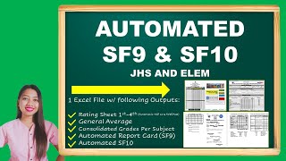 SF9 AND SF10 AUTOMATED EXCEL TEMPLATE [upl. by Otiragram]