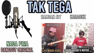 TAK TEGA HAMDAN ATT KARAOKE DANGDUT ORIGINAL [upl. by Ailahk]