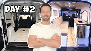 DIY MICRO CAMPER VAN BUILD  30 Days  Start to Finish Conversion  RAM ProMaster City [upl. by Ynnam]