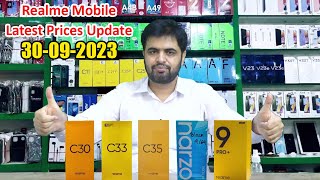 Realme Mobile Prices Update 30092023  Realme mobile latest prices in Pakistan 2023 [upl. by Mccallum]