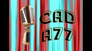 CAD A77 dynamic microphone review  demo  Astatic 77 remake vintage [upl. by Rennob]