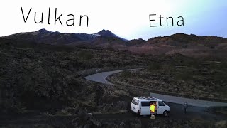 Vulkan Etna im Dezember 2023  Winterurlaub Sizilien mit dem Campervan  Ben am Leben [upl. by Gennie]